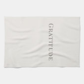 Gratitude – Minimal Typography Design キッチンタオル (横)