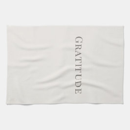 Gratitude – Minimal Typography Design キッチンタオル