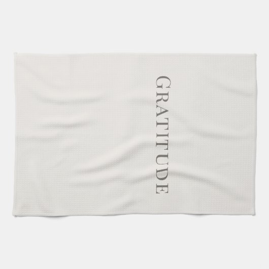 Gratitude – Minimal Typography Design キッチンタオル (横)