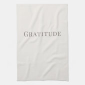 Gratitude – Minimal Typography Design キッチンタオル (縦)