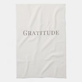 Gratitude – Minimal Typography Design キッチンタオル