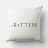 Gratitude – Minimal Typography Design クッション (正面)