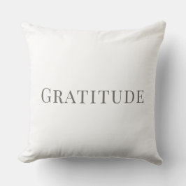 Gratitude – Minimal Typography Design クッション