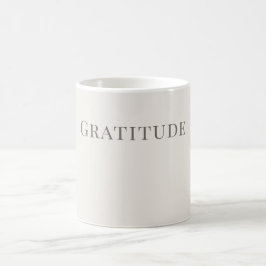 Gratitude – Minimal Typography Design コーヒーマグカップ
