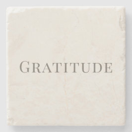 Gratitude – Minimal Typography Design ストーンコースター