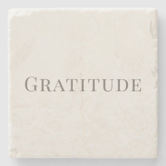 Gratitude – Minimal Typography Design ストーンコースター