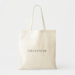 Gratitude – Minimal Typography Design トートバッグ