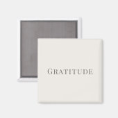Gratitude – Minimal Typography Design マグネット (正面/裏面)
