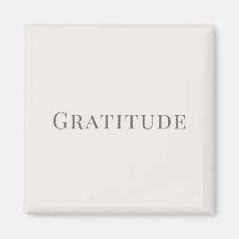 Gratitude – Minimal Typography Design マグネット