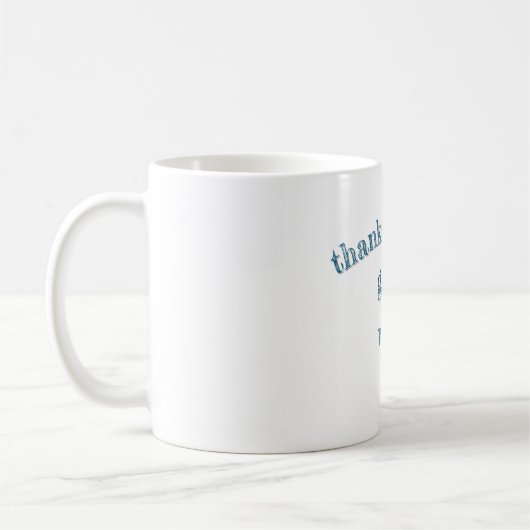 gratitude mug コーヒーマグカップ (左)