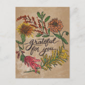Gratitude Postcard Set | November Snail Mail | Tha ポストカード (正面)