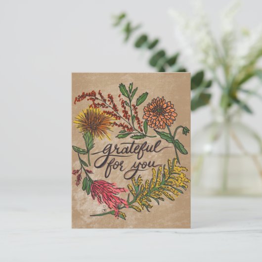 Gratitude Postcard Set | November Snail Mail | Tha ポストカード (スタンド正面)