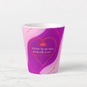 Gratitude Remains™: A Daily Ritual of Love  カフェラテマグ (正面)