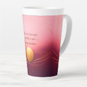 Gratitude Remains™: A Love-Led Morning & Night カフェラテマグ (右アングル)