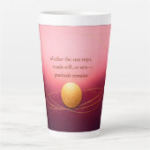 Gratitude Remains™: A Love-Led Morning & Night カフェラテマグ (正面)