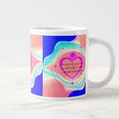 Gratitude Remains™: A Love-Led Morning & Night Mug ジャンボコーヒーマグカップ (右)