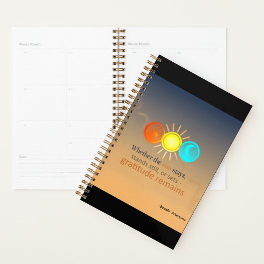 Gratitude Remains: Grace in Every Time Zone | Dail プランナー手帳 (ディスプレー)