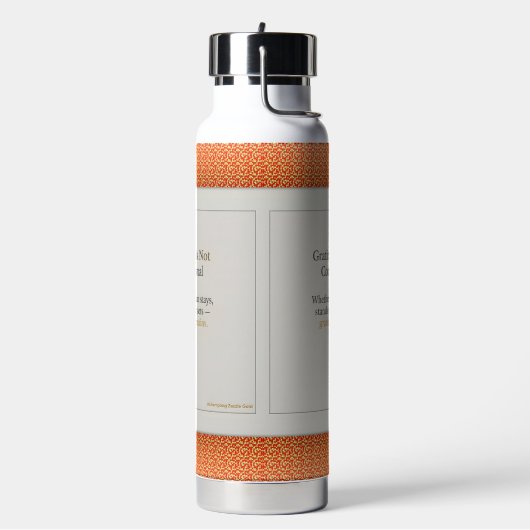 Gratitude Remains Gratitude Beyond the Clock ウォーターボトル (左面)