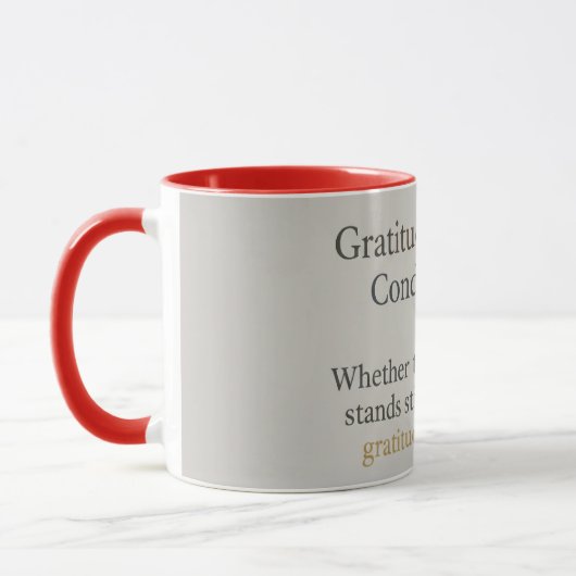 Gratitude Remains: Inspirational Affirmation Zen マグカップ (左)