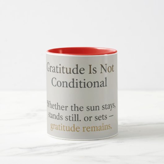 Gratitude Remains: Inspirational Affirmation Zen マグカップ (中央)