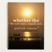 Gratitude Remains: Light or Night, Still Thankful  プランナー手帳 (正面)
