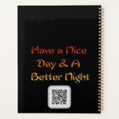 Gratitude Remains: Light or Night, Still Thankful  プランナー手帳 (裏面)