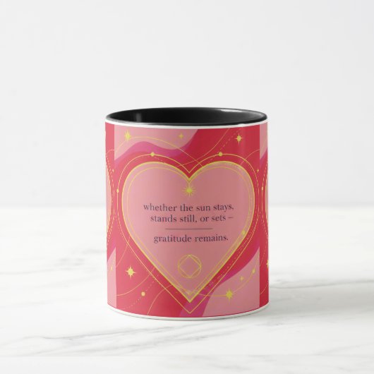 Gratitude Remains: Love & Intention | Inspirationa マグカップ (中央)