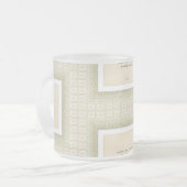 Gratitude Remains™: Love & Presence | Reflective Q フロストグラスマグカップ (正面左)