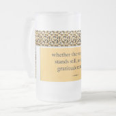 Gratitude Remains: Nice Day Better Night Always Ce フロストグラスビールジョッキ (正面左)