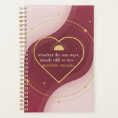 Gratitude Remains: Stillness Holds Gratitude | Dai プランナー手帳 (正面)