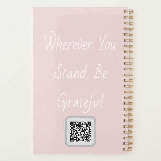 Gratitude Remains: Stillness Holds Gratitude | Dai プランナー手帳 (裏面)