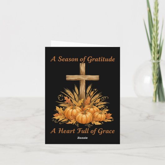 Gratitude Season Thanksgiving Card シーズンカード (裏面)