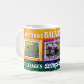 gratitude serenity acceptance slogans mug コーヒーマグカップ (正面左)