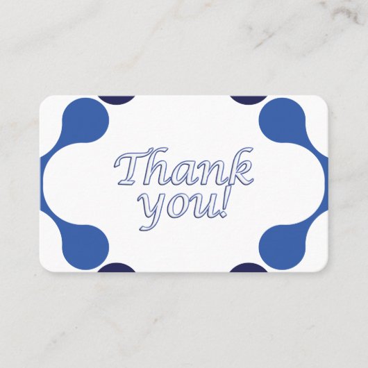Gratitude Thank You Card - 3.54 x 2.165 名刺 (正面)