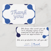 Gratitude Thank You Card - 3.54 x 2.165 名刺 (正面/裏面)