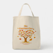 'Gratitude Tree' Grocery Tote Bag トートバッグ (裏面)