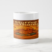 Gratitude Turkey Mug- Feast on Meaning ジャンボコーヒーマグカップ (正面)