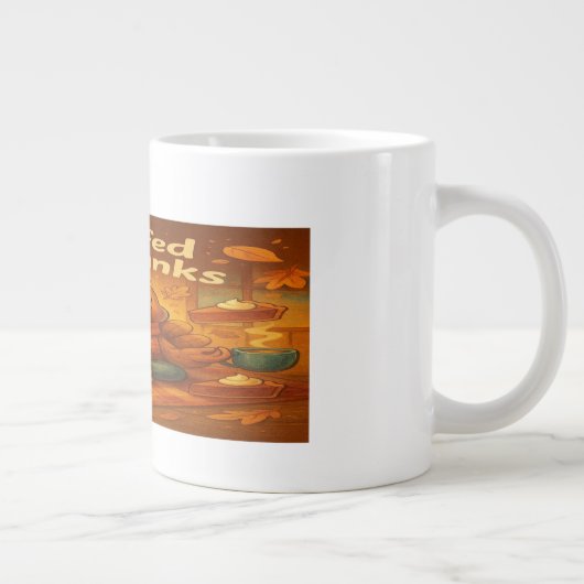 Gratitude Turkey Mug- Feast on Meaning ジャンボコーヒーマグカップ (右)