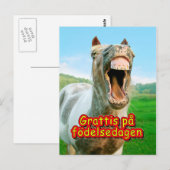 Grattis på födelsedagen ポストカード (正面/裏面)