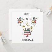 Grattis på födelsedagen | Happy Birthday カード (正面/裏面インサイチュ)