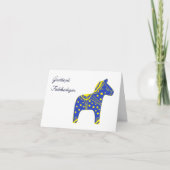 Grattis pelsedagenスウェーデンの誕生日 カード (正面)