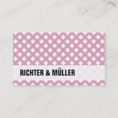 grau schwarz rosa visitenkarte 名刺 (裏面)