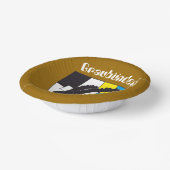 Graubünden, Grigioni, Grischun Pappteller ペーパーボウル (傾斜あり)