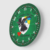 Graubünden Grischun Grigioni Schweiz Svizra Uhr ラージ壁時計 (傾斜)