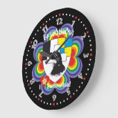 Graubünden Grischun Grigioni Schweiz Svizra Uhr ラージ壁時計 (傾斜)