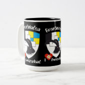 Graubünden Grischun Grigioni Tasse ツートーンマグカップ (正面左)