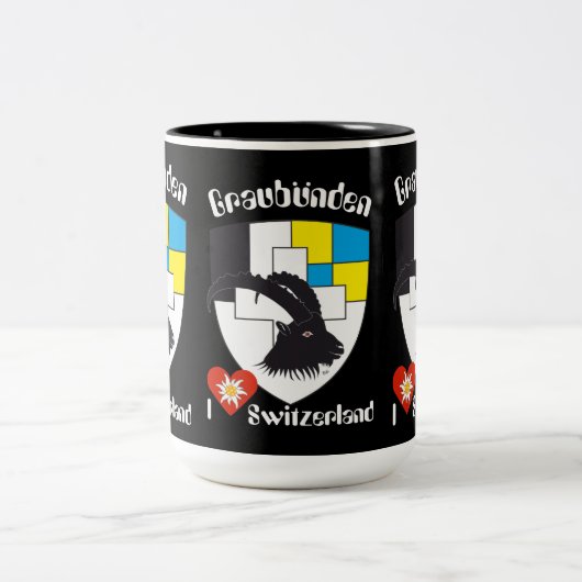 Graubünden Grischun Grigioni Tasse ツートーンマグカップ (中央)
