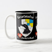 Graubünden Grischun Grigioni Tasse ツートーンマグカップ (左)