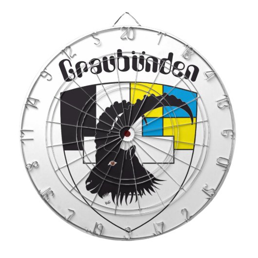 Graubünden Schweiz Dartscheibe ダーツボード (正面)