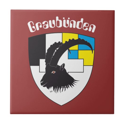 Graubünden Schweiz Fliese タイル (正面)